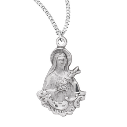 Saint Therese of Lisieux Sterling Silver Medal, Catholic Gift, Made in USA