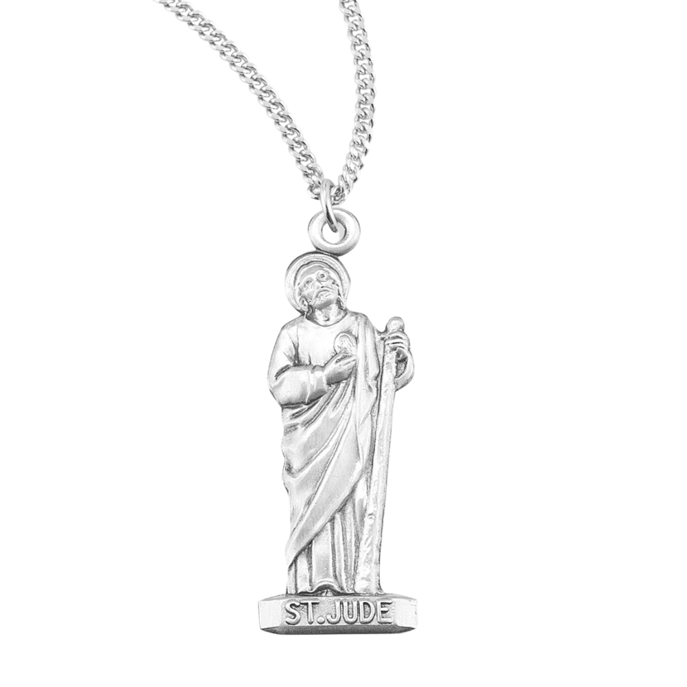 Saint Jude Sterling Silver Medal, Catholic Gift, Made in USA