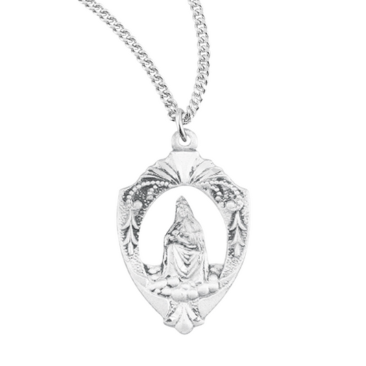 Our Lady of Laleche Spanish Version Sterling Silver Medal, Catholic Gift, Made in USA