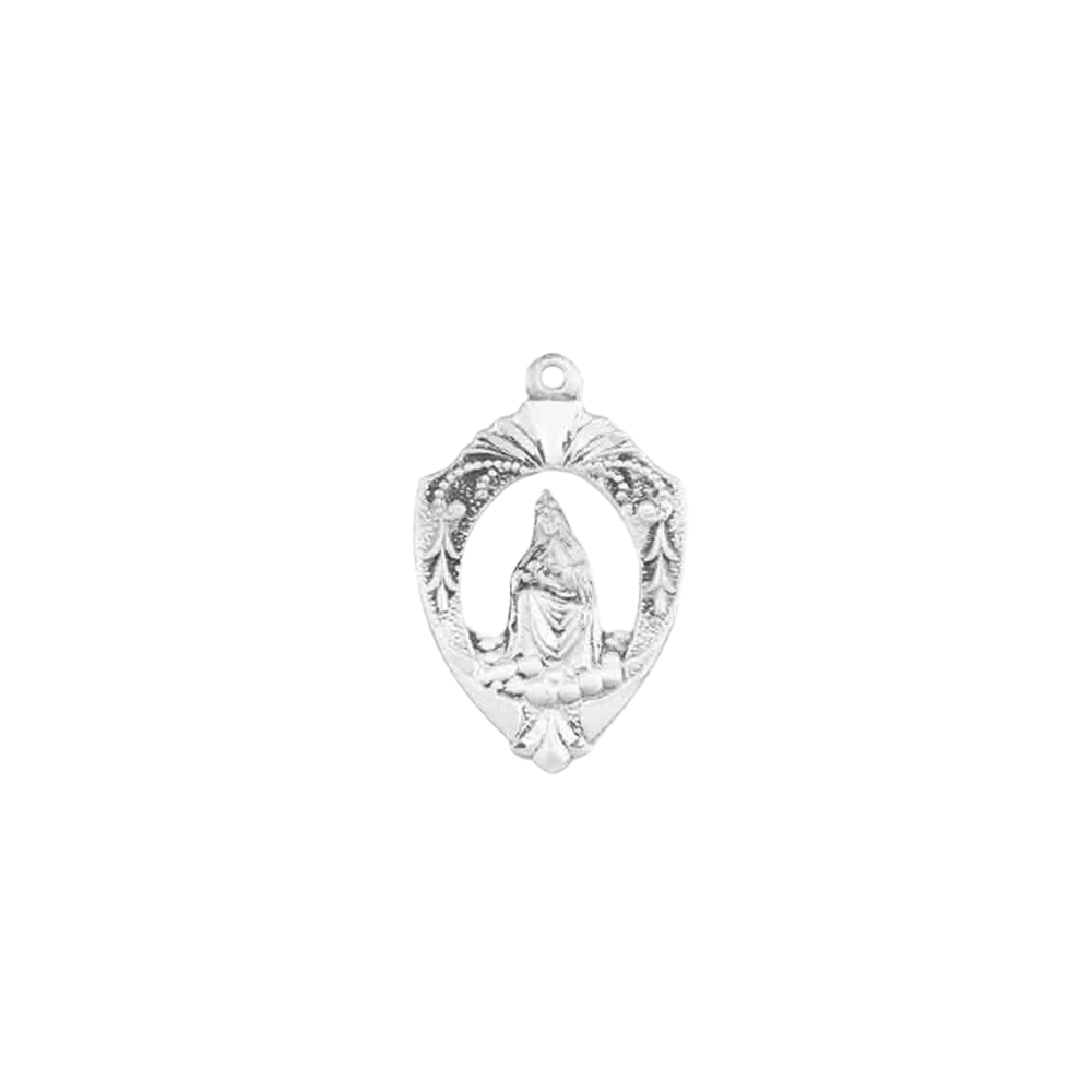 Our Lady of Laleche Sterling Silver Medal — 18" Chain, Made in USA, Gift Box