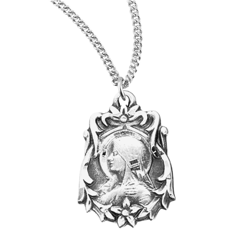 Sterling Silver Madonna, Catholic Gift, Made in USA