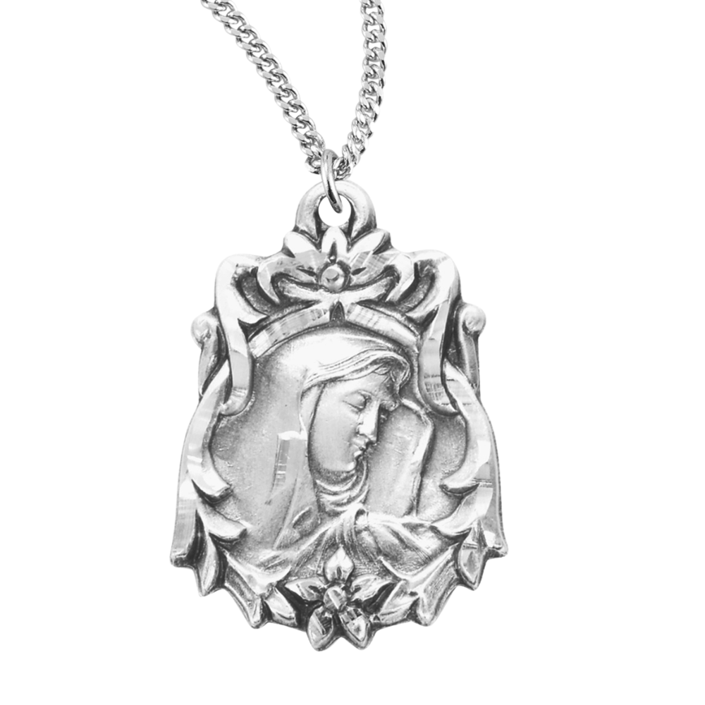 Sterling Silver Sorrowful Mother, Catholic Gift, Made in USA