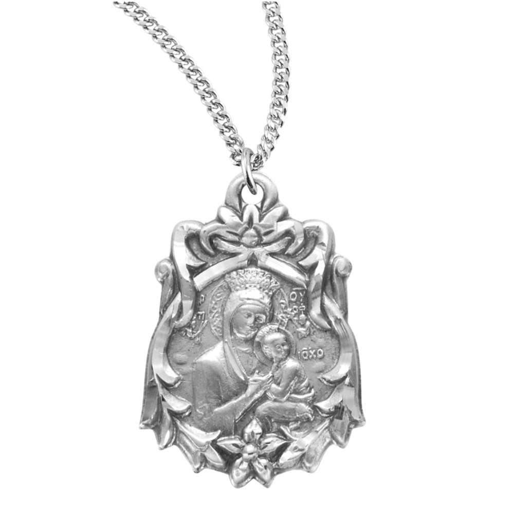 Sterling Silver Fancy O.L.P.H., Catholic Gift, Made in USA