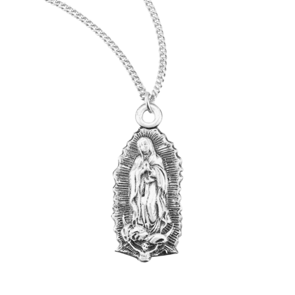 Our Lady of Guadalupe Sterling Silver Medal, Catholic Gift, Made in USA