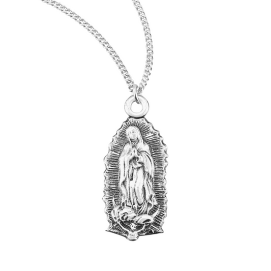 Our Lady of Guadalupe Sterling Silver Medal, Catholic Gift, Made in USA