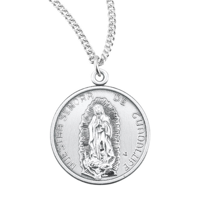 Sterling Silver O.L. Guadalupe, Catholic Gift, Made in USA