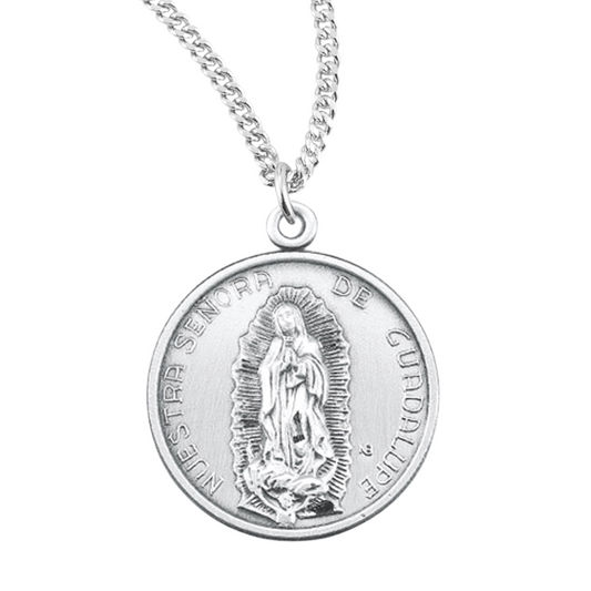 Sterling Silver O.L. Guadalupe, Catholic Gift, Made in USA