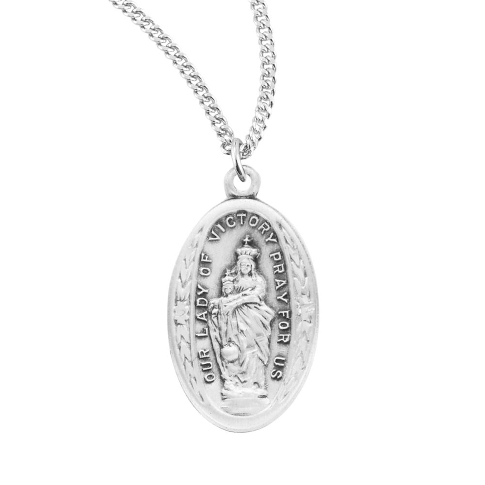 Sterling Silver O.L. of Victory, Catholic Gift, Made in USA