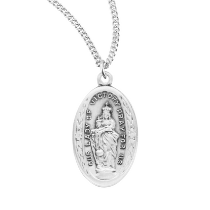 Sterling Silver O.L. of Victory, Catholic Gift, Made in USA