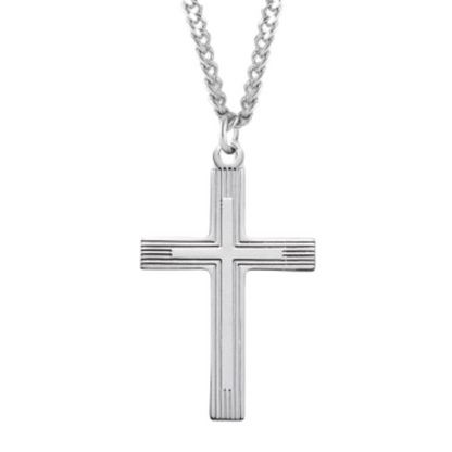 Sterling Silver Cross, Catholic Gift, Made in USA
