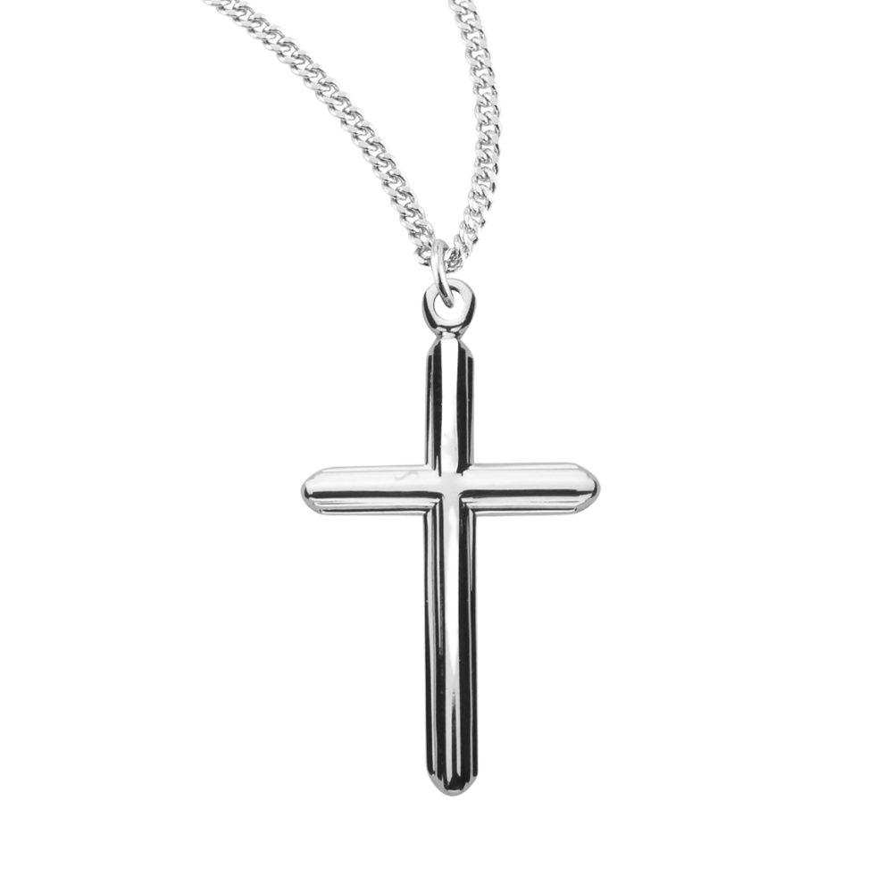 Sterling Silver Cross, Catholic Gift, Made in USA