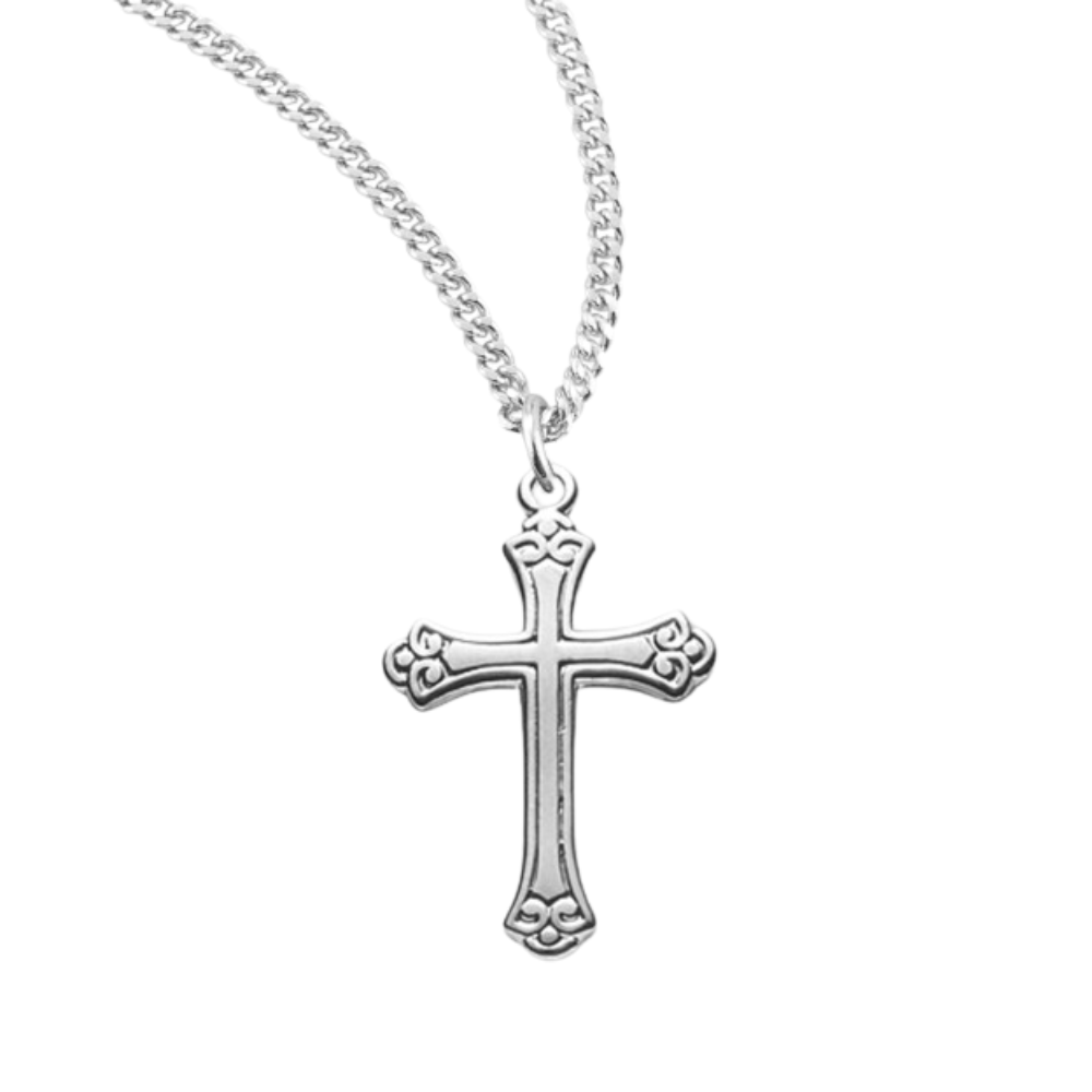 Sterling Silver Cross, Catholic Gift, Made in USA