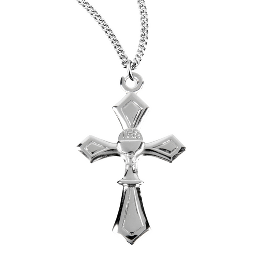Sterling Silver Cross with a Chalice, Catholic Gift, Made in USA