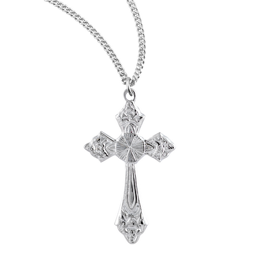 Sterling Silver Cross, Catholic Gift, Made in USA