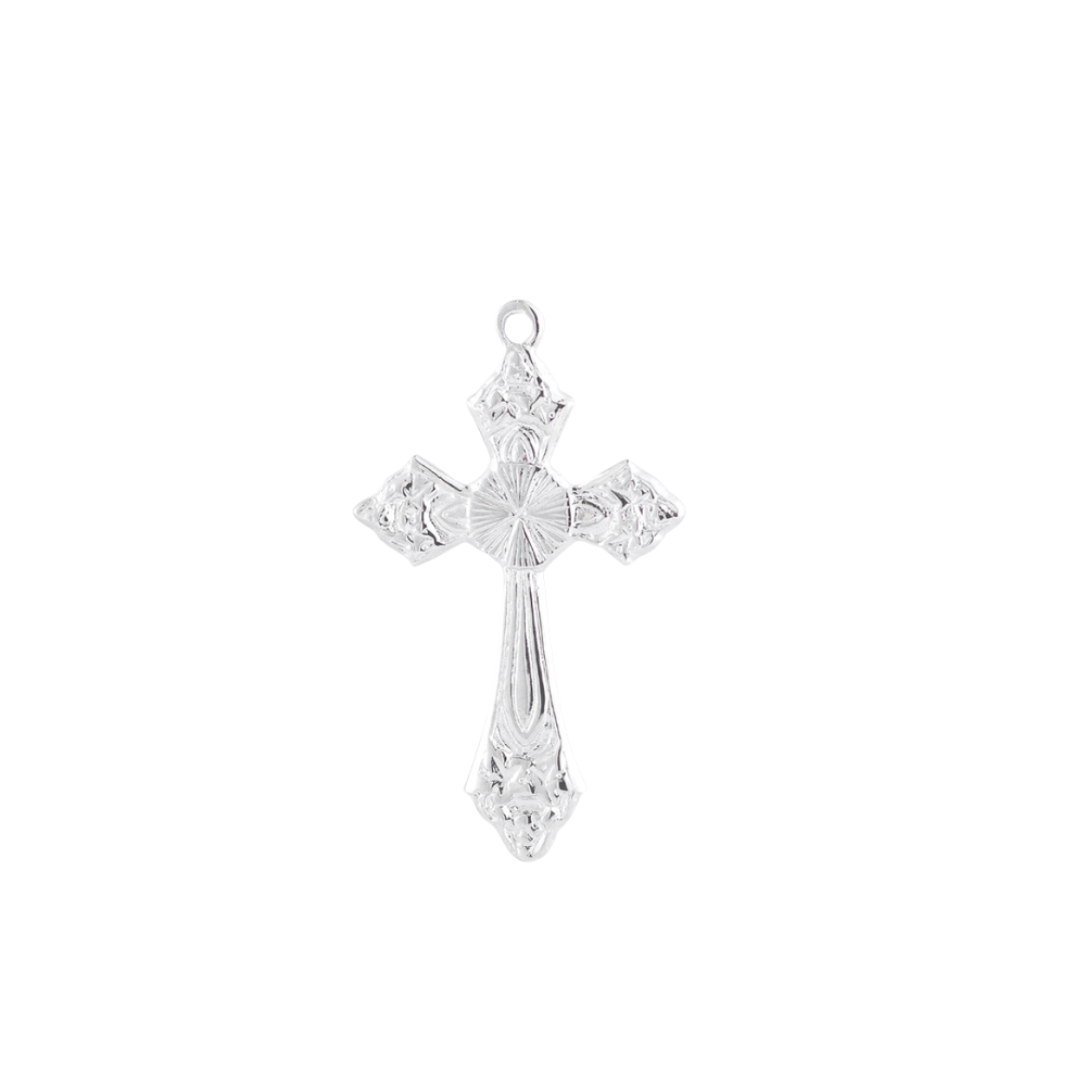 Sterling Silver Cross Pendant Necklace — 18" Chain, Made in USA, Gift Box Included