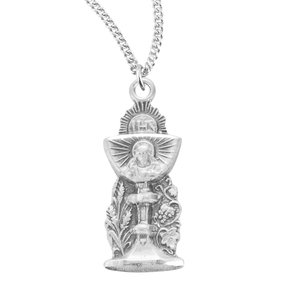 Sterling Silver Chalice Pendant, Catholic Gift, Made in USA