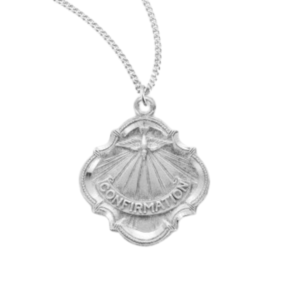 Holy Spirit Sterling Silver Confirmation Medal, Catholic Gift, Made in USA