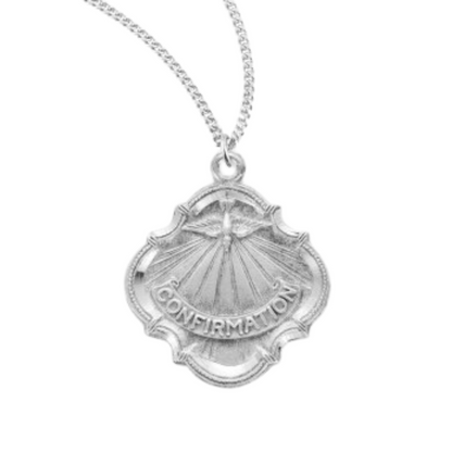 Holy Spirit Sterling Silver Confirmation Medal, Catholic Gift, Made in USA
