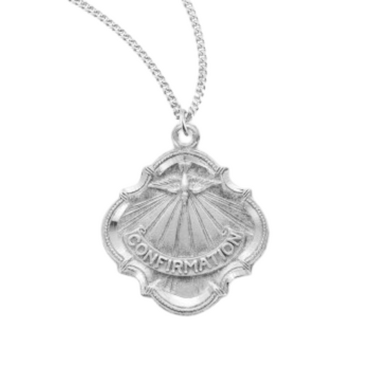 Holy Spirit Sterling Silver Confirmation Medal, Catholic Gift, Made in USA
