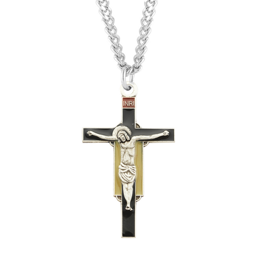 Sterling Silver Giotto Renaissance Crucifix, Catholic Gift, Made in USA