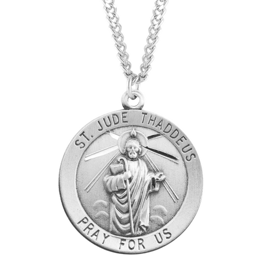 St Jude Thaddeus the Apostle round 1-1/8" medal, Catholic Gift, Made in USA