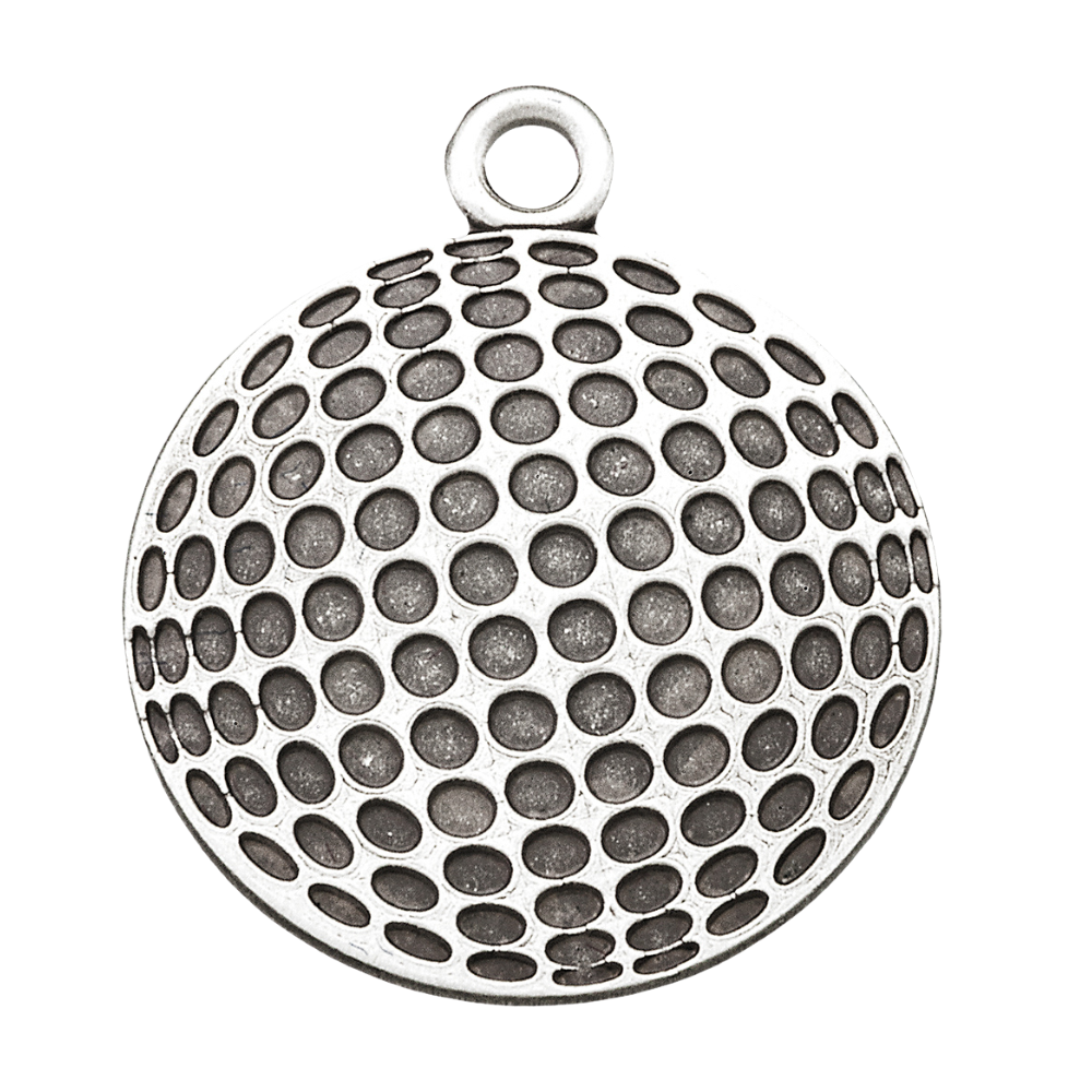 Saint Christopher Sterling Silver Golf Medal — 24" Chain, Gift Box Included
