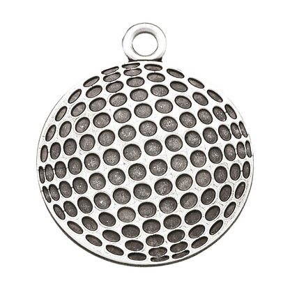 Saint Sebastian Sterling Silver Golf Medal Necklace — 24" Chain, Gift Box