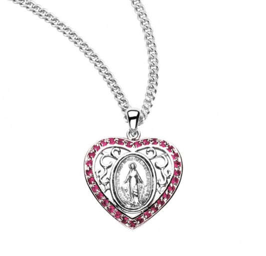 Sterling Silver Oval Miraculous Medal, Catholic Gift, Made in USA