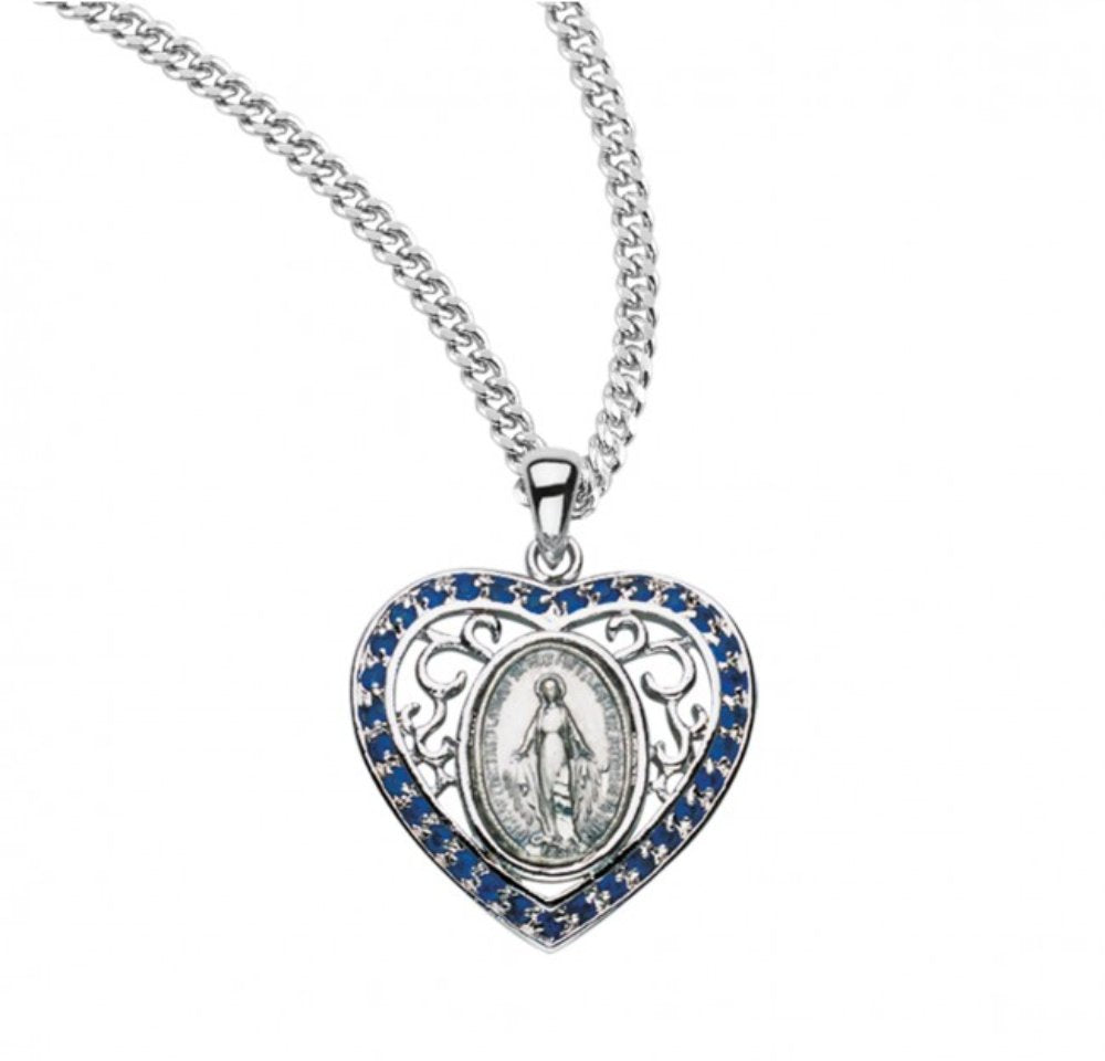 Sterling Silver Oval Miraculous Medal, Catholic Gift, Made in USA