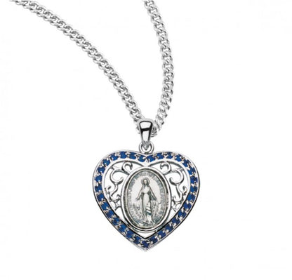 Sterling Silver Oval Miraculous Medal, Catholic Gift, Made in USA